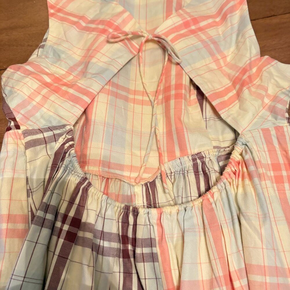 NWT Anthropologie LyreBird Sleeveless Plaid Nap Mini Dress. Size L - Picture 10 of 13